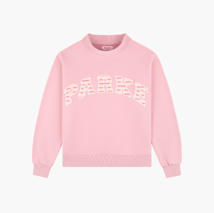 Parke Varsity Mockneck in Pink